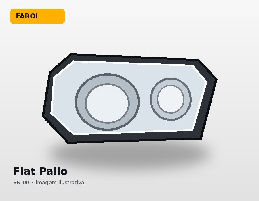 Par de faróis Fiat Palio G1 para Fiat Palio G1 de 1996 a 2000