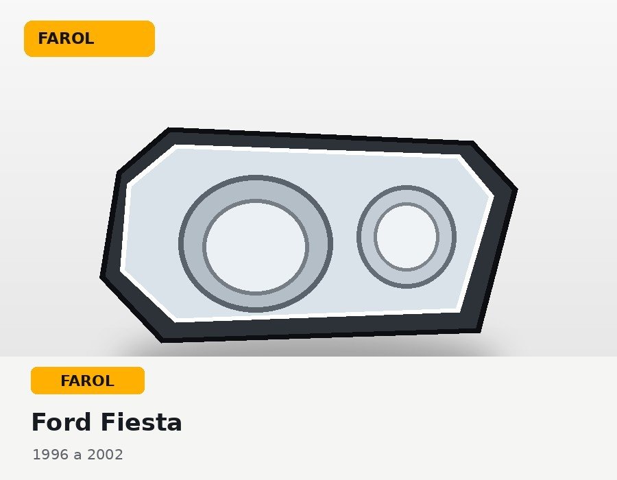 Par de faróis Ford Fiesta para Ford Fiesta de 1996 a 2002