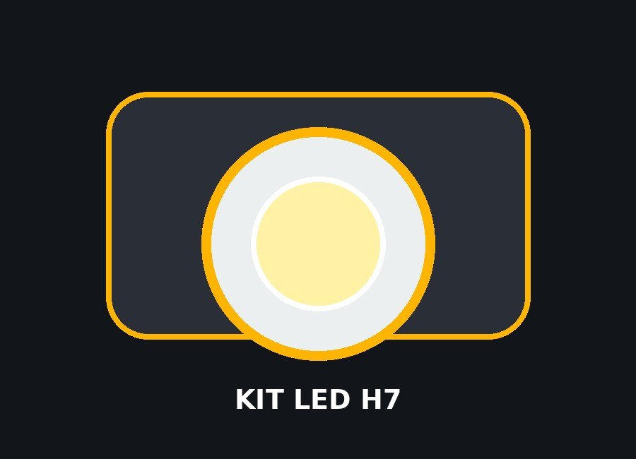 Kit lâmpadas LED H7 6000K