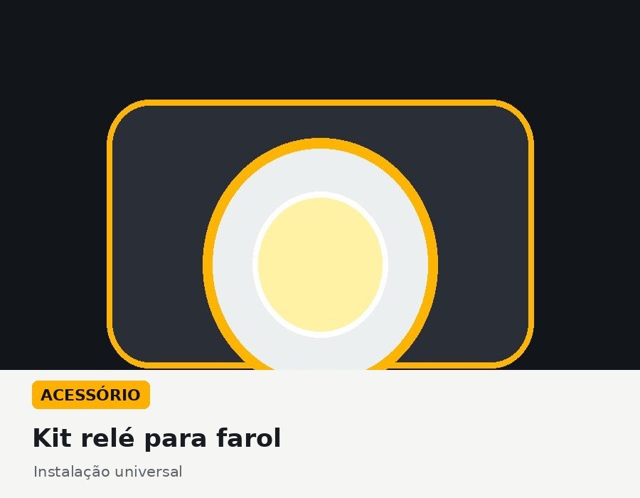 Kit relé universal para farol