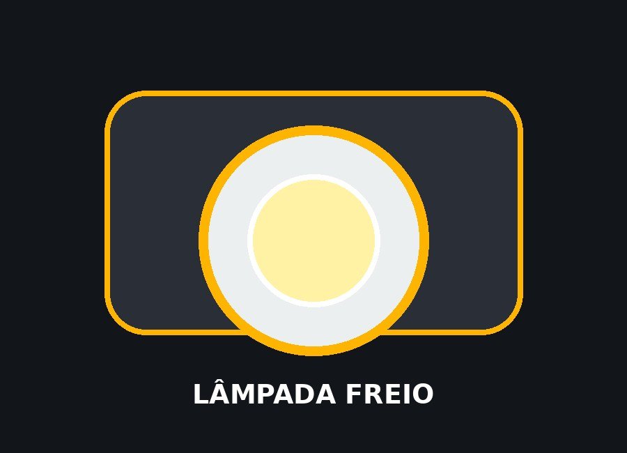 Lâmpada de freio 2 polos