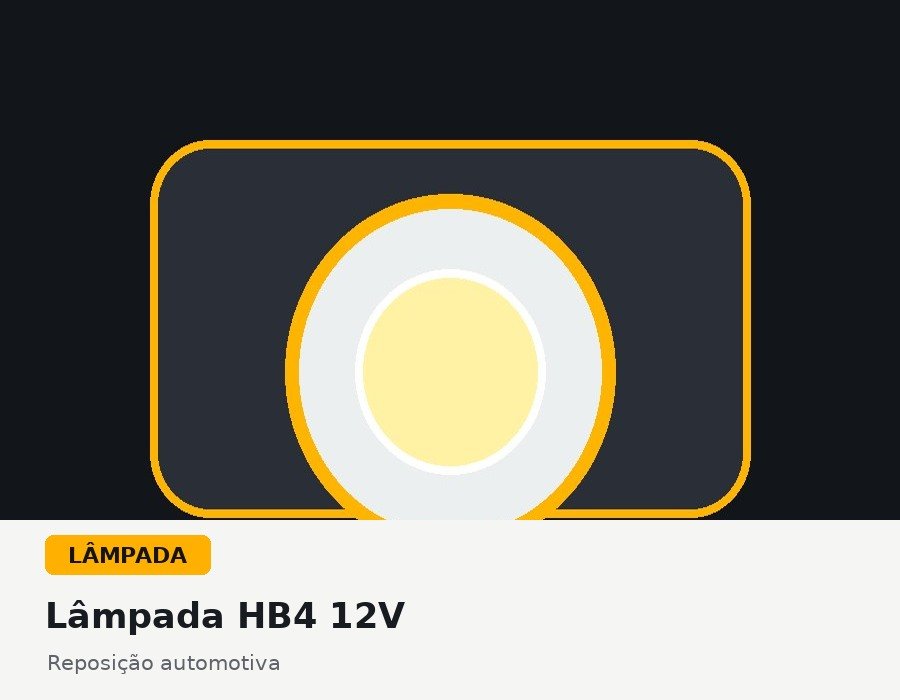 Lâmpada automotiva HB4 12V