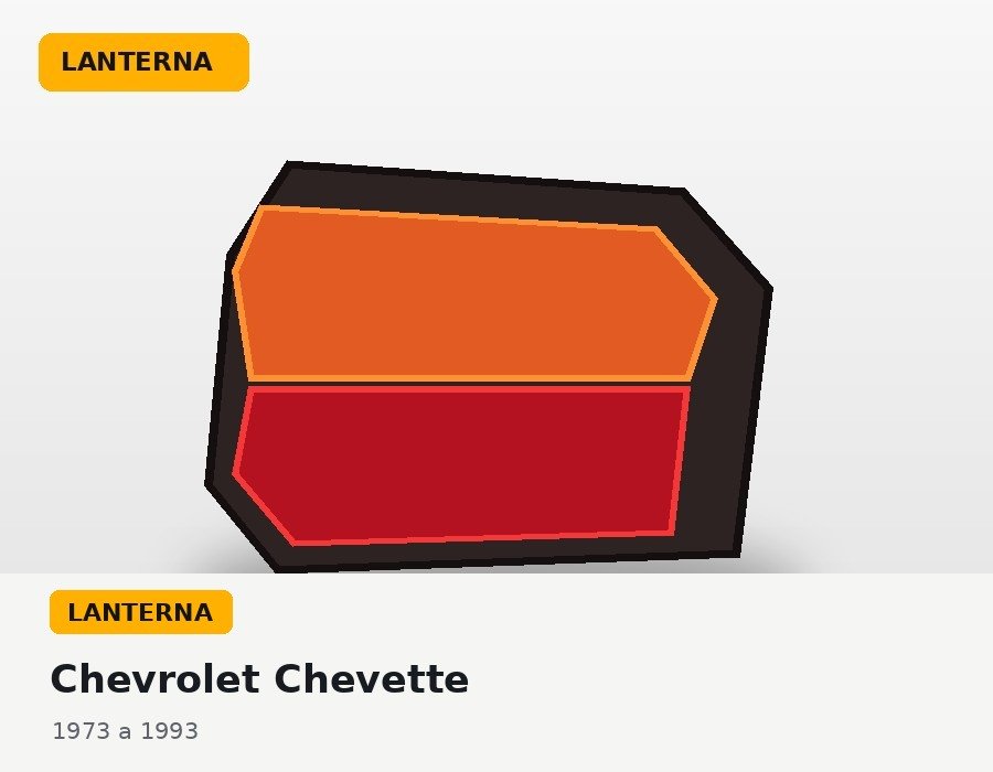 Par de lanternas Chevrolet Chevette para Chevrolet Chevette