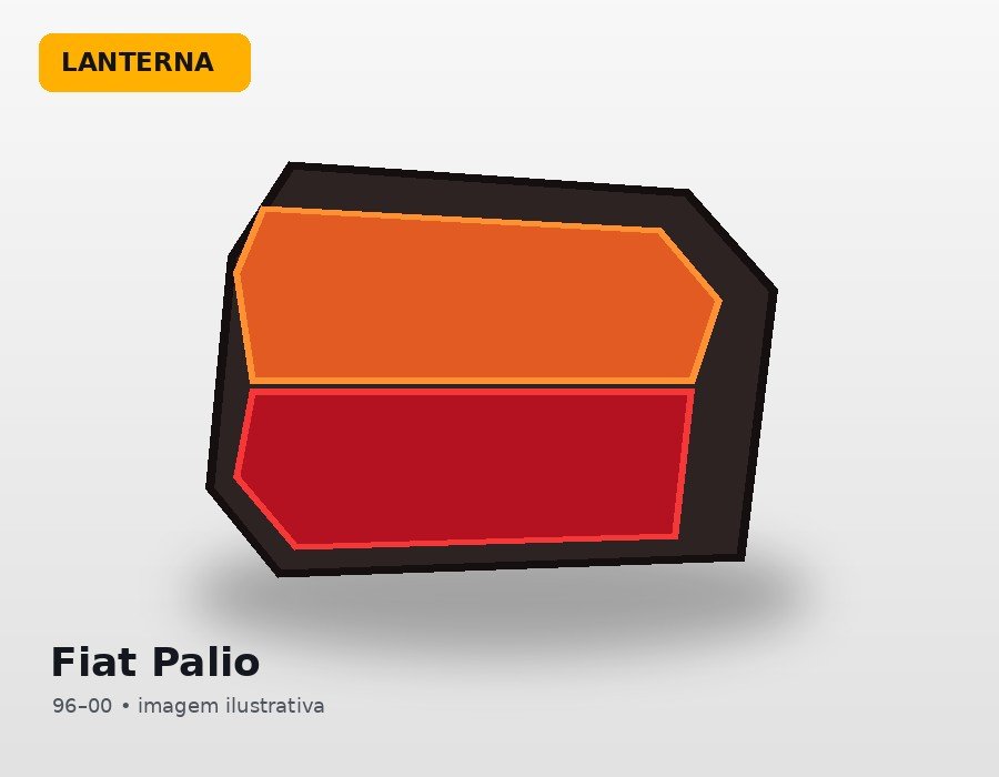 Par de lanternas Fiat Palio G1 para Fiat Palio G1 de 1996 a 2000