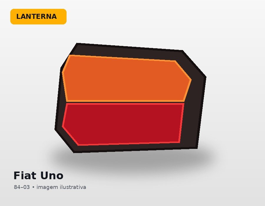 Par de lanternas Fiat Uno para Fiat Uno